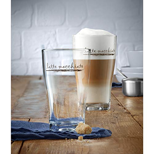 WMF Barista Juego de 2 Vasos Latte Machiatto, Cristal, Vidrio