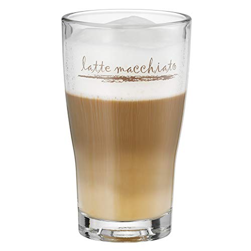 WMF Barista Juego de 2 Vasos Latte Machiatto, Cristal, Vidrio