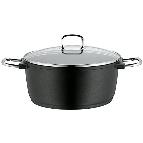 WMF Bueno Induction Olla Baja, Negro, 28 cm