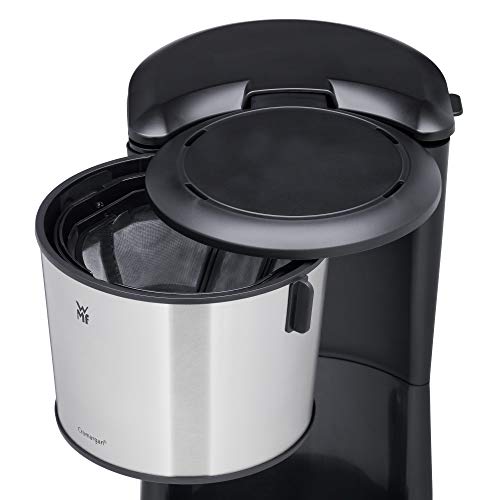 WMF Bueno Pro - Cafetera con jarra de cristal, 10 tazas, botón de inicio/parada, antigoteo, filtro giratorio, apagado automático, 1000 W