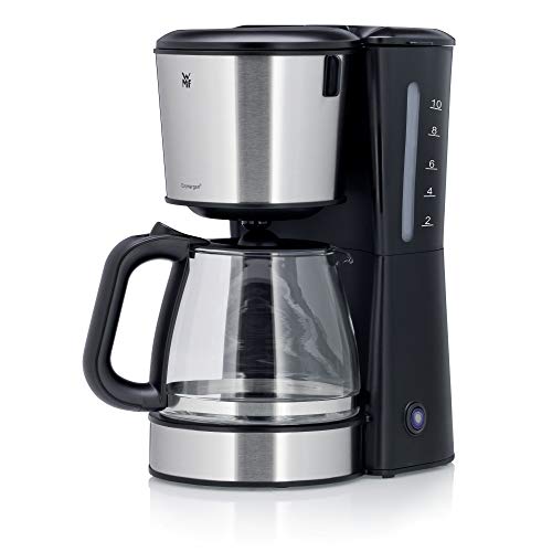 WMF Bueno Pro - Cafetera con jarra de cristal, 10 tazas, botón de inicio/parada, antigoteo, filtro giratorio, apagado automático, 1000 W