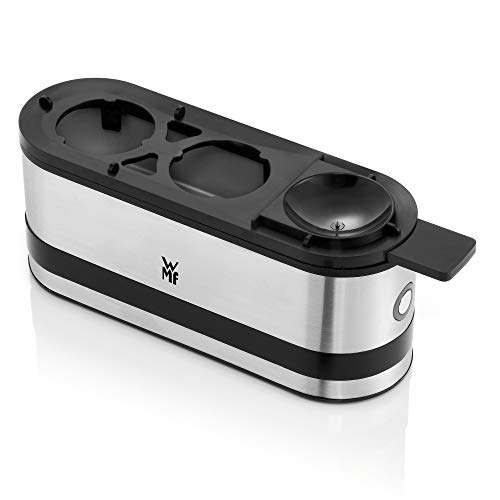 WMF Kitchenminis Hervidor de huevos 250 W, hasta 2 huevos, libre de BPA, Tritan, Acero Inoxidable Cromargan, con Perforador de Huevos
