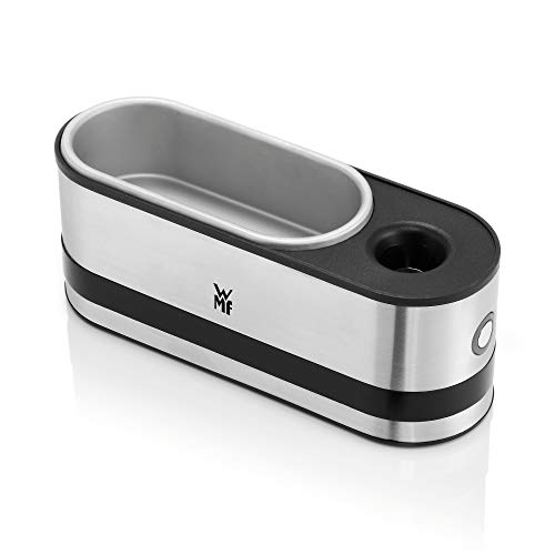 WMF Kitchenminis Hervidor de huevos 250 W, hasta 2 huevos, libre de BPA, Tritan, Acero Inoxidable Cromargan, con Perforador de Huevos