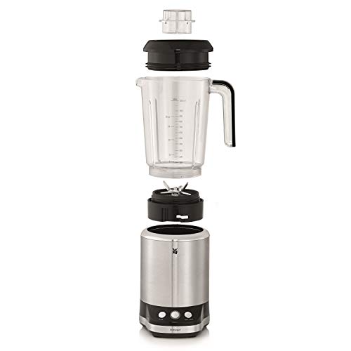 WMF Kult X - Batidora de vaso multifunción, acabado de acero inoxidable cromargan mate, 900 W, 1.2 L, 2 velocidades