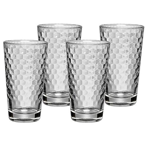 WMF Latte Macchiato (Juego de 4 Piezas, Estructura de Panal de Vidrio Lavavajillas.