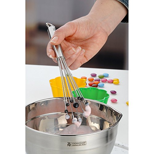 WMF Profi Plus batidor de flexi, 27 cm, batidor con bolas de silicona, acero inoxidable Cromargan parcialmente mate, silicona, batidor, batidor, apto para lavavajillas