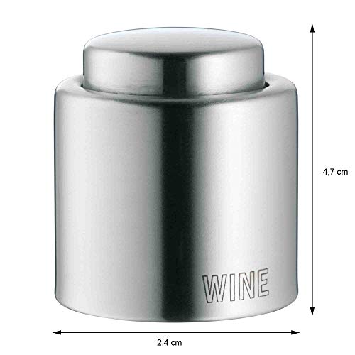 WMF Tapón para Botella Vino, Acero Inoxidable Pulido, 4 cm