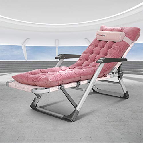 WMQ Silla Zero Gravity, Asiento Acolchado Ajustable Extragrande de 26 '', Silla de Patio reclinable Lounge con Almohada de Contorno y Mesa Lateral, Pliegues Planos para Almacenamiento, Soporte 220lbs