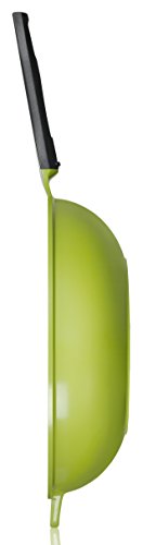 Wok de tierra verde de 14 pulgadas por Ozeri, con revestimiento antiadherente de cerámica suave (100% PTFE y libre de PFOA)