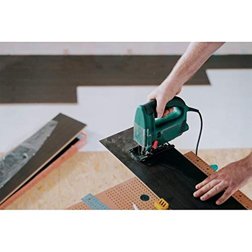 Wolfcraft 3546000 3546000-2 Hojas de Sierra de calar vástago en T/HCS Doble dentado Blanda, tableros de Madera estratificada, entarimado, planchas de virutas recubiertas de plástico/Hoja Especial para Curvas estrechas, plata Set de 2 Piezas