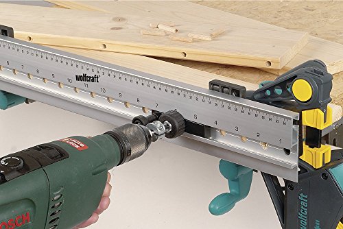 Wolfcraft 4650000 - Guía de espigado para espigas (ce) ø 5, 6, 8, 10 mm para ensamblajes