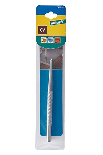 Wolfcraft 7980010 7980010-1 punzón Cromado, para marcar el Punto de Taladro