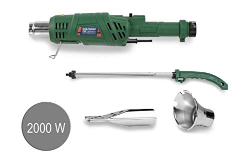 WOLFGANG Quita hierbas eléctrico, Quemador herbicida de malezas, Encendedor de barbacoa y chimenea, Desmalezadora 2000 W hasta 600 grados