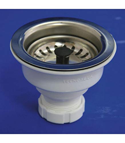 WOLFPACK LINEA PROFESIONAL 4110620 Valvula Fregadero T-73-115 1 1/2 Cesta Honda, 5