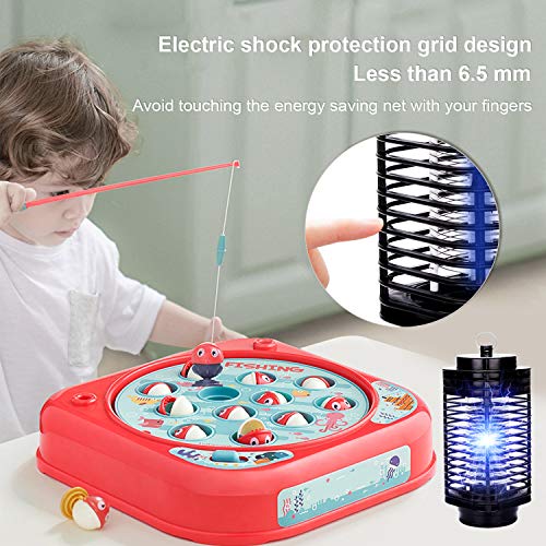 wolketon Lámpara Anti Mosquitos 3W, UV Mata Mosquitos Electrico Mosquitos Killer 30m², para el hogar, Restaurante, Oficina, Dormitorio