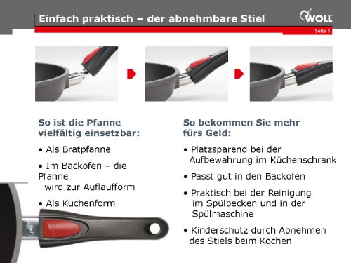 Woll 1728 IL Nowo - Sartén Honda de inducción (28 cm), Titanio