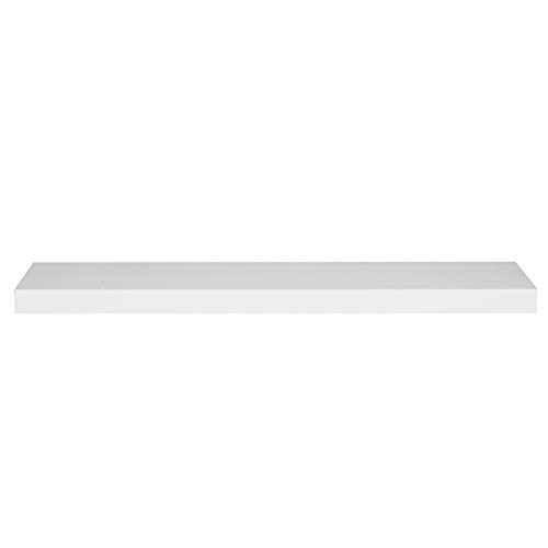 WOLTU Estantería Flotantes Blanco Baldas 120cm Estante para Pared de Tablero de Madera RG9315ws