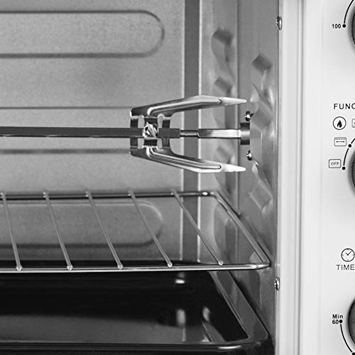 WOLTU Horno Eléctrico de Sobremesa 2000W 48 Litros Horno de Conveccción, 53.5x42x35 cm Temperatura Hasta 250ºc Horno Tostador Mini Multifunción Blanco BF13ws