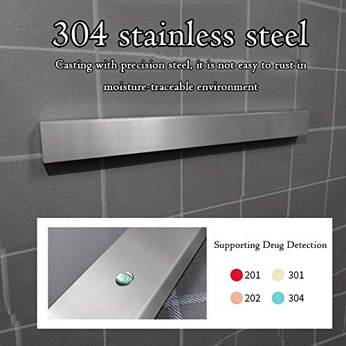 Womdee soporte magnético para cuchillos, barra magnética de acero inoxidable para cuchillos de fácil instalación, soporte para pared, cocina, hogar, 30 cm