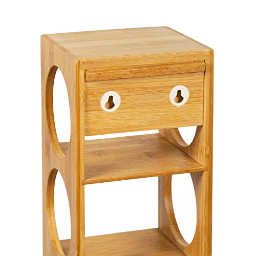 woodluv Botellero de Bambú (apilable, Soporte (montado en la Pared, de pie o Horizontal)