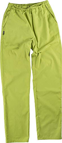 Work Team Uniforme Sanitario, con elástico y cordón en la Cintura, Casaca y Pantalon Unisex Verde Manzana M