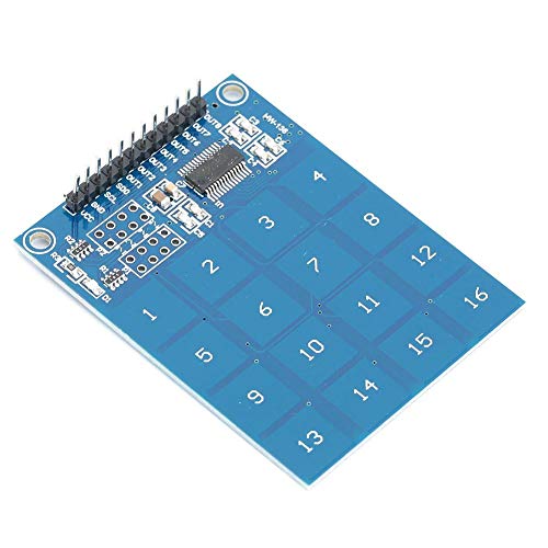 wosume Módulo Módulo Sensor, Sensor táctil Módulo TTP229 Capacitivo Digital 16 Canales Equipo eléctrico