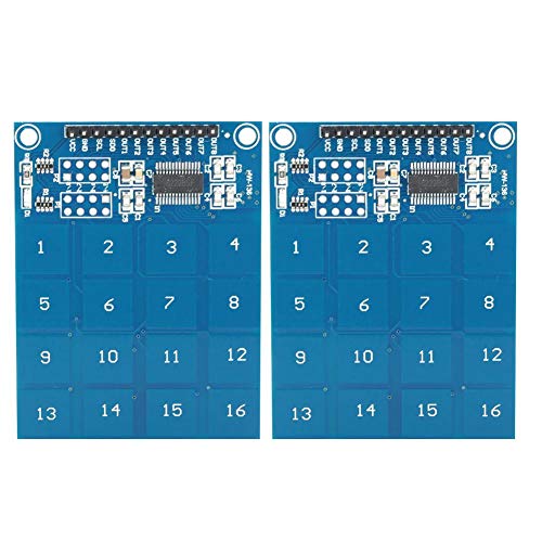 wosume Módulo Módulo Sensor, Sensor táctil Módulo TTP229 Capacitivo Digital 16 Canales Equipo eléctrico