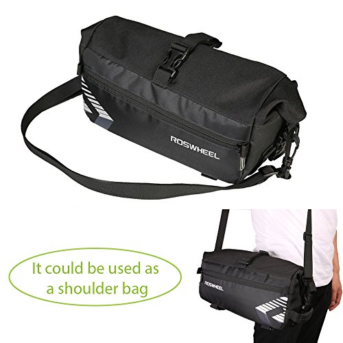 WOTOW Bolso de Asiento Trasero de la Bici, Bici de la Capacidad masiva de 6L Bolsa del Asiento Trasero Bolso de Ciclo de la Bicicleta Bolso Trasero del Tronco del Estante con la Correa