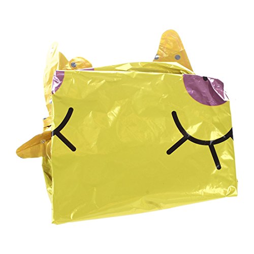 WOVELOT Smile Globos De Sol LáMina De Globos para Decoraciones De Feliz Cumplea？os (Amarillo) 65 x 65 Cm