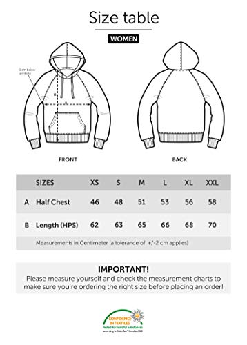 wowshirt Sudadera con Capucha Halloween Cookie Wanted Terror del Monstruo de la Galleta para Mujer, Tamaño:L, Color:Azure Blue