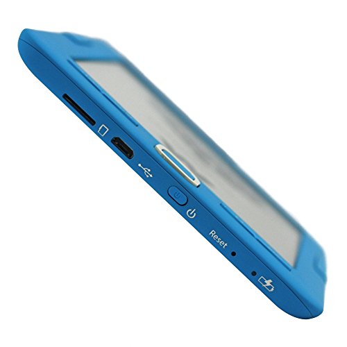 Woxter E-Book Scriba 195 Blue- Lector de Libros electrónicos 6" (1024x758, E-Ink Pearl Pantalla más Blanca, EPUB, PDF) Micro SD, Guarda más de 4000 Libros, Textura engomada, Color Azul