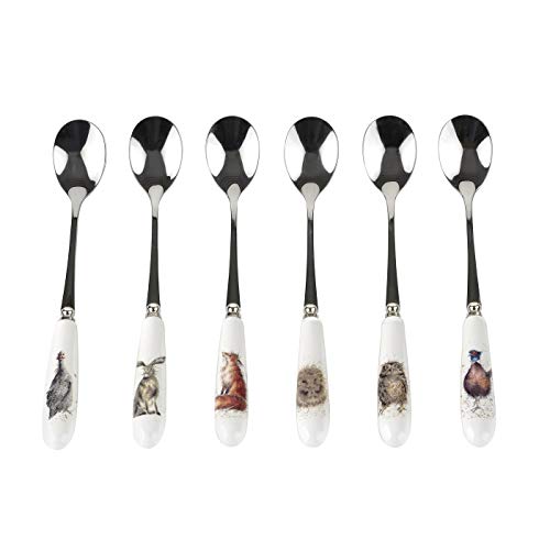 Wrendale by Royal Worcester Cucharas de té S/6, Acero Inoxidable