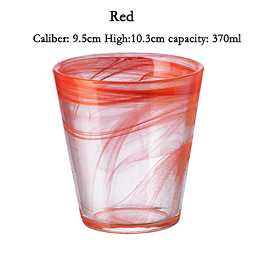WSHP-goblet Cáliz Copa Grial Estilo Resistente Al Calor Vasos De Cristal Sin Plomo Vasos De Whisky Copa De Jugo Copa De Vino Bar De Vino Fiesta De Hotel Bebidas, Rojo