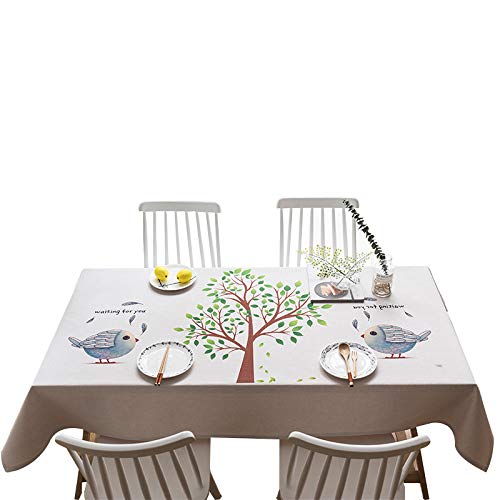 WSJIABIN Mantel Moda Creativa Protección del Medio Ambiente Algodón y Lino Impresión Digital A Prueba de Aceite Impermeable Mantel Resistente a Las Manchas Mantel Rectangular x cm(140X240cm