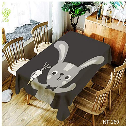 WSJIABIN Mantel Tejido Simple y Moderno Manteles de poliéster para Exteriores Mantel Anti-incrustante Lavable Adecuado para Uso en Interiores y Exteriores 140x180cm