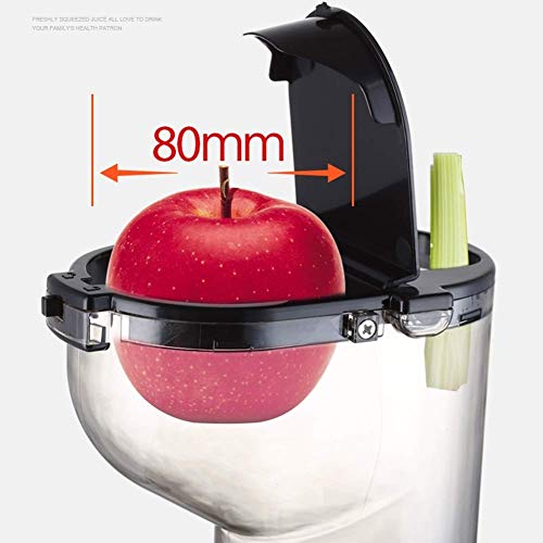 WSJTT Juicer Ultra 250W Power, máquina limpiadora de jugos centrífuga de Easy Clean Extractor, Canal de alimentación Ancho de 3.14 Pulgadas para Vegetales de Frutas Enteras, antigoteo, c