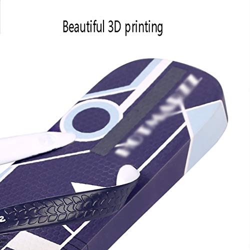 WSS Exquisitos Chanclas Impresas en 3D, Suelas de trébol de Cuatro Hojas, Deslizamiento Uniforme de 360 ​​Grados (tamaño : 40)