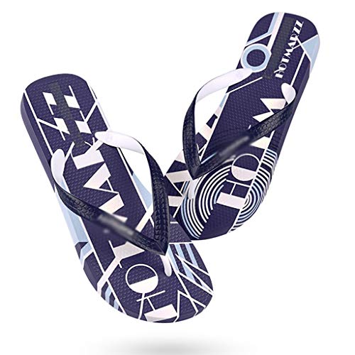 WSS Exquisitos Chanclas Impresas en 3D, Suelas de trébol de Cuatro Hojas, Deslizamiento Uniforme de 360 ​​Grados (tamaño : 40)