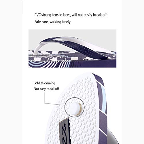 WSS Exquisitos Chanclas Impresas en 3D, Suelas de trébol de Cuatro Hojas, Deslizamiento Uniforme de 360 ​​Grados (tamaño : 40)