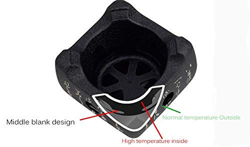 WSSZZ319 Estilo japonés de la Parrilla de la Barbacoa para 2-4 Personas Accesorios del Partido de la aleación de Aluminio de la Parrilla del carbón de leña Herramientas asadas portátiles,S