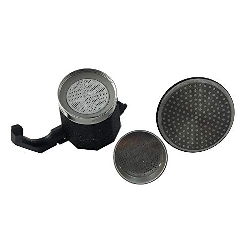 Wurko - Cafetera Aluminio Inducción Amaretto 3 Tazas