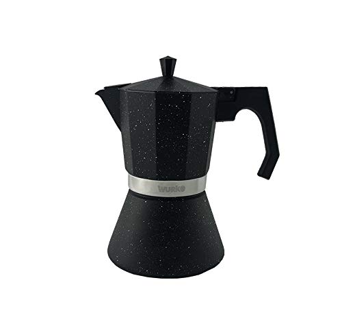 Wurko - Cafetera Aluminio Inducción Amaretto 3 Tazas