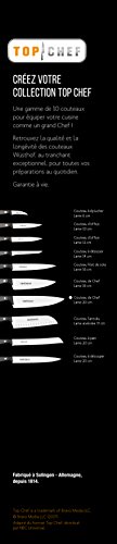 Wüsthof Top Chef 2017 - Cuchillo de chef, acero inoxidable, Negro , 20 cm
