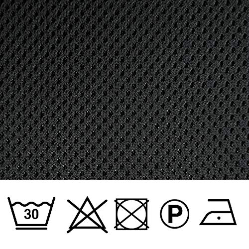 www.telasactivas.es Air Mesh - Malla 3D - Circulación de Aire y transpirabilidad - Negro - por Metro