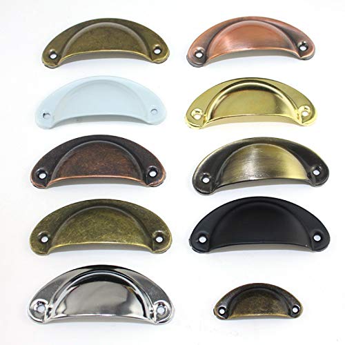 WXL Accesorios Metal Retro de la Cocina de la Puerta del gabinete del cajón Armario Tirador Mango Perillas Muebles al por Mayor Mangos y Asas para menaje (Color : Black)