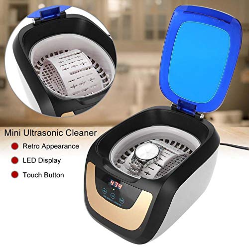 WXLSQ Limpiador por Ultrasonidos, Llimpiador Dentadura Máquina, 750ML, para Joyería, Reloj y Dentaduras Automática Caja de Limpieza Silencioso Limpiador Profesional