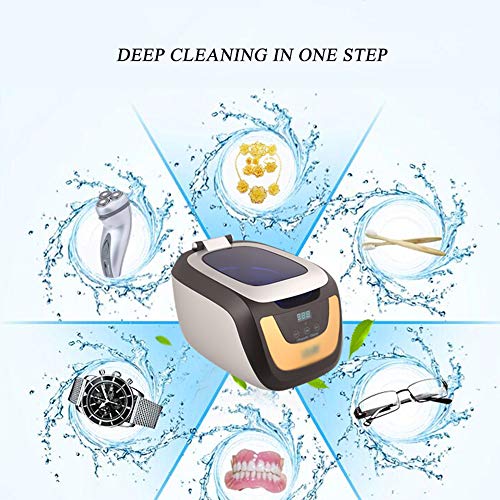 WXLSQ Limpiador por Ultrasonidos, Llimpiador Dentadura Máquina, 750ML, para Joyería, Reloj y Dentaduras Automática Caja de Limpieza Silencioso Limpiador Profesional