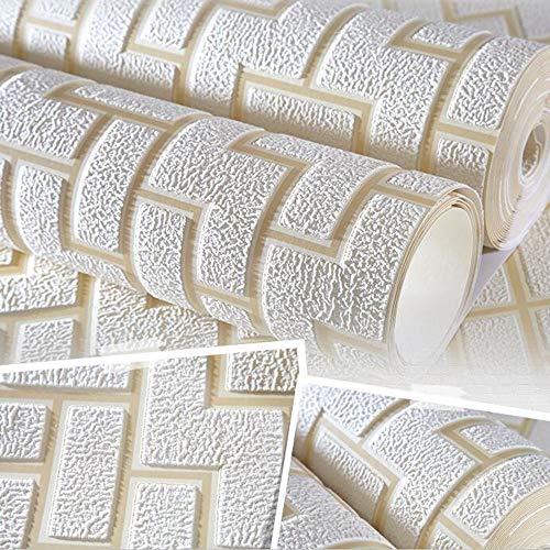 WZC Papel tapiz creativo - Papel tapiz moderno de moda 9.5 * 0.53M 3D tridimensional de papel tapiz no tejido más grueso Fondo de la sala de estar Dormitorio Decoración de la pared
