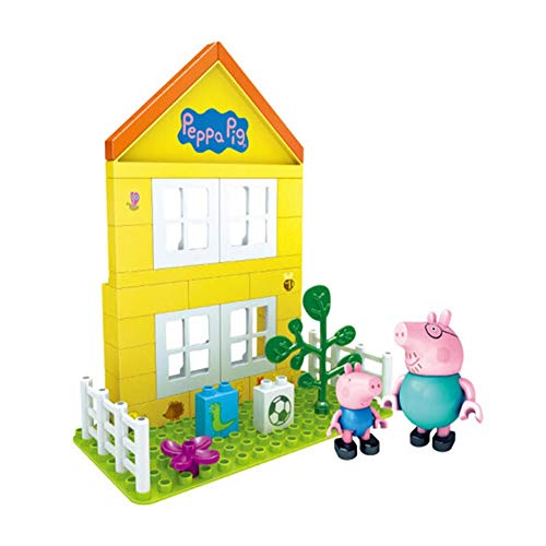 WZLDP Personajes Puzzleincludes Peppa Pig-Inicio de Bricolaje for niños papá Pig | George Pig | Pink Pig FamilyMulticolorChildren Educación Rompecabezas de Recuerdos Asamblea