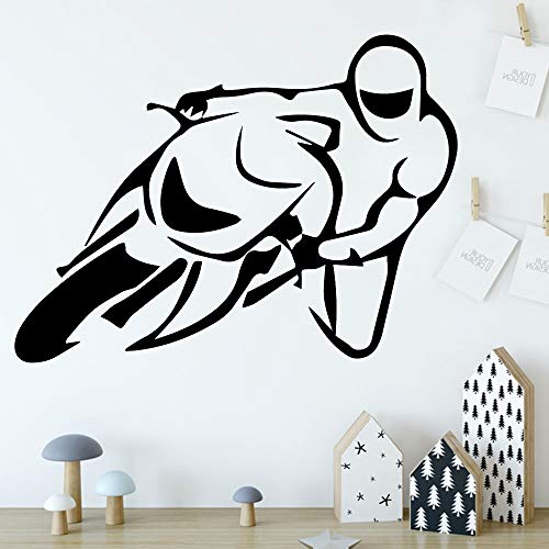wZUN Motocicleta Papel Autoadhesivo de Vinilo Pegatinas de Vinilo Decoración para el hogar Papel Pintado Niños Dormitorio 30x40cm